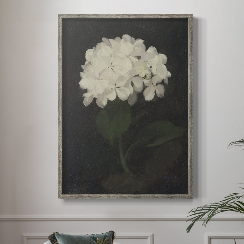 Impression florale vintage encadrée CCXC III - bois massif, H 11 po x l 9 po