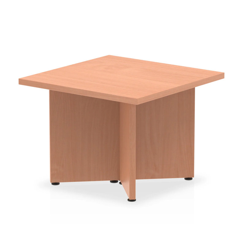 Kyvan 60cm Square Conference Table, Beech Brown