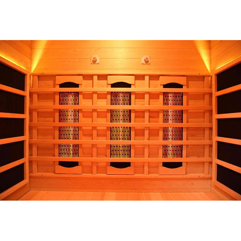 Vidalux Platinum 3 Person Full Spectrum Infrared Sauna With Complete Heat