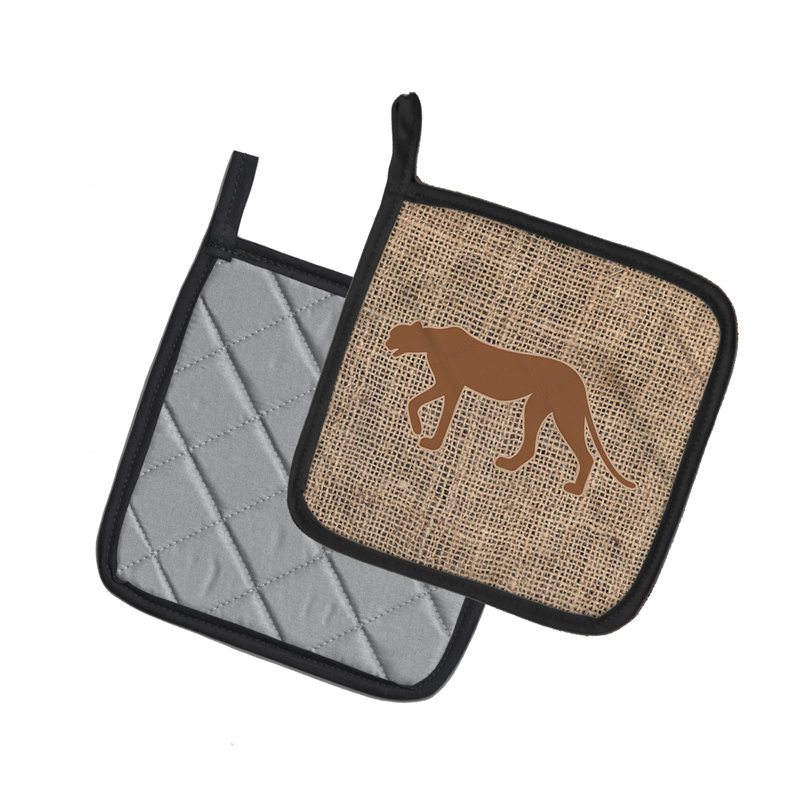 Cuisinier poignée east urban home leopard, Brun