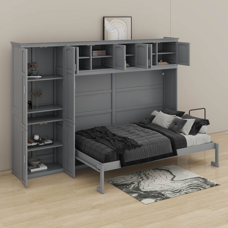 Queen Size Murphy Bed With Cabinets