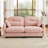 Chenille loveseat with tufted Cushion Backrest-855561682