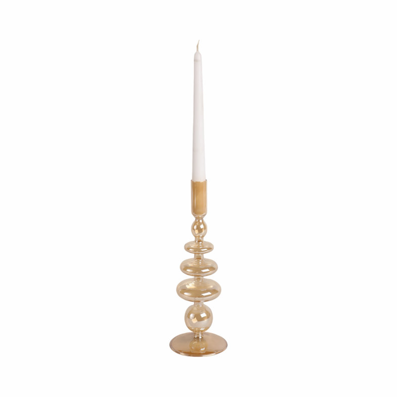 Candlestick Candle Holder, Gold