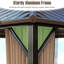 Pavillon de jardin avec toit rigide en métal galvanisé à double toit-115298248