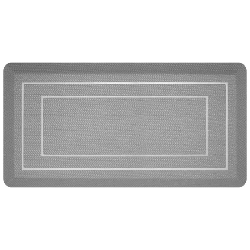 0.8"Extra Thick Anti-Fatigue Non-Slip Waterproof High Density Foam Kitchen Mat, 39"L x 20"W, Gray