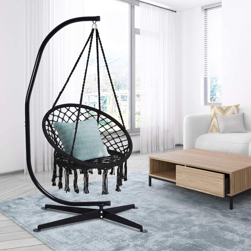 Chaise hamac suspendue Ezekiah, Noir