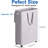 Slim Rolling Laundry Hamper With Lid And Wheels, Space-Saving Tall Dirty Clothes Basket With Handle For Small Spaces, Compact Design For Dorm, Bathroom And Bedroom-1197687813