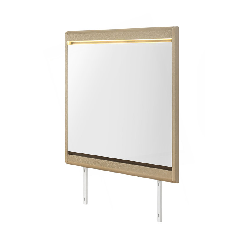 GIGI GOLD MIRROR WITH LED LIGHTS