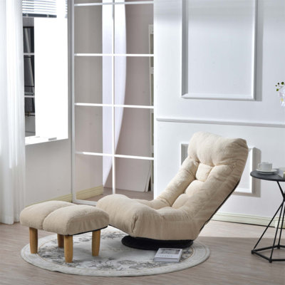 Ergonomic Single Sofa Reclining Chair with Adjustable Back and 360-Degree Swivel Base for Ultimate Comfort and Relaxation