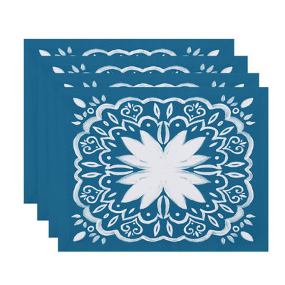 Aeryn Polyester Floral Rectangle Placemat
