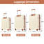 Ensemble de valise à roulettes 3 pièces avec serrure TSA 20 "24" 28 "En stock-129391741