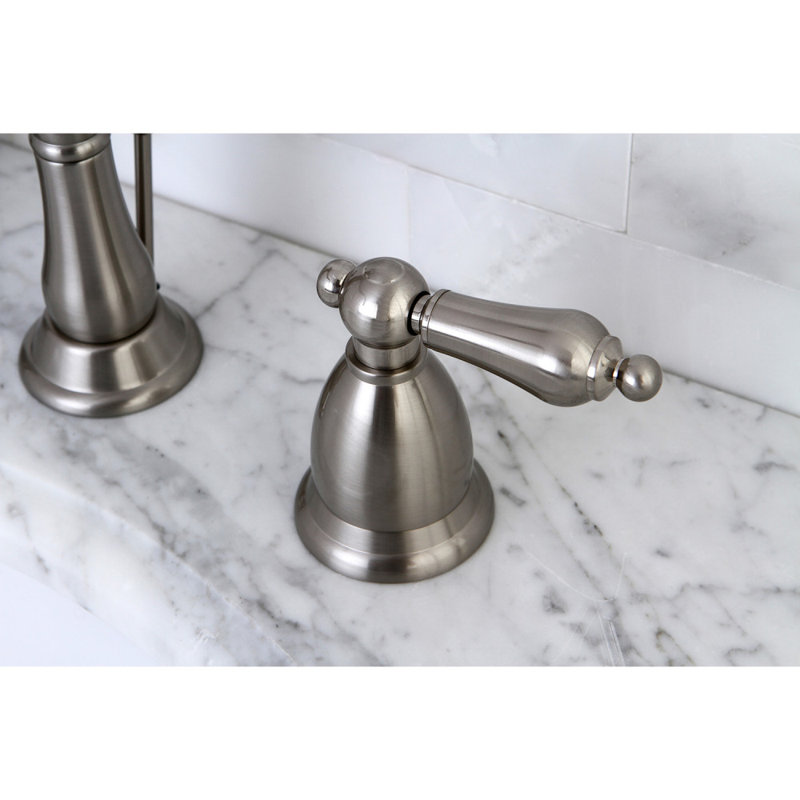 Robinet de salle de bain espacé Kingston, Nickel brossé