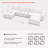 146.5" Oversized U-Shaped Modular Sectional Sofa with 2 Storage Ottomans, 4-Seater, White