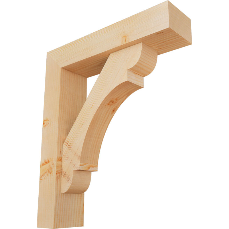 Support de bloc olympique avec entretoise décalée, 26 x 22, Sapin Douglas de l 5 1/2 po (lisse)