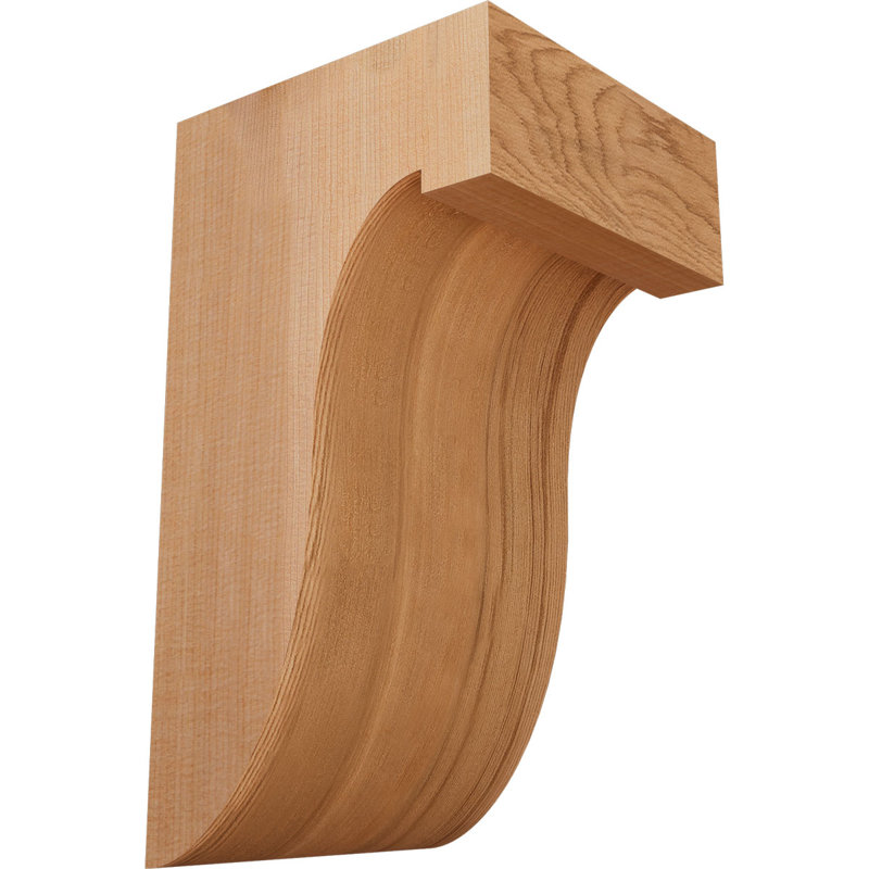 Del Monte Corbel, H 10 po x l 5,5 po x P 6 po, Lisse, Cèdre rouge