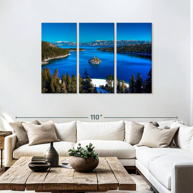 Emerald Bay d'Alvord Lake Tahoe, H 48 po x l 74 po