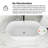 59'' Acrylic Freestanding Soaking Bathtub