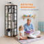 137.4cm H x 39.9cm W Floating Bookcase