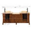 Ensemble de meuble-lavabo double 72 po Leaman
