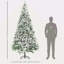 Arbre de Noël artificiel enneigé 9 pi avec branches réalistes-118034214