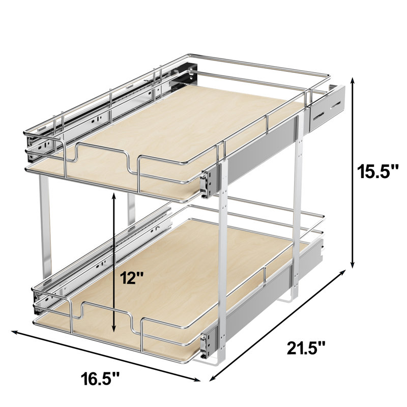 Rashun Pull Out Drawer, 15.50" H x 16.50" W x 21.50" D