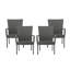 CHAISE empilable en osier PE LITTLETON GREY 2PCS-943926078