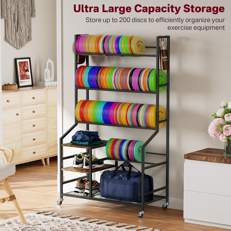 5 Tier Disc Golf Storage Rack