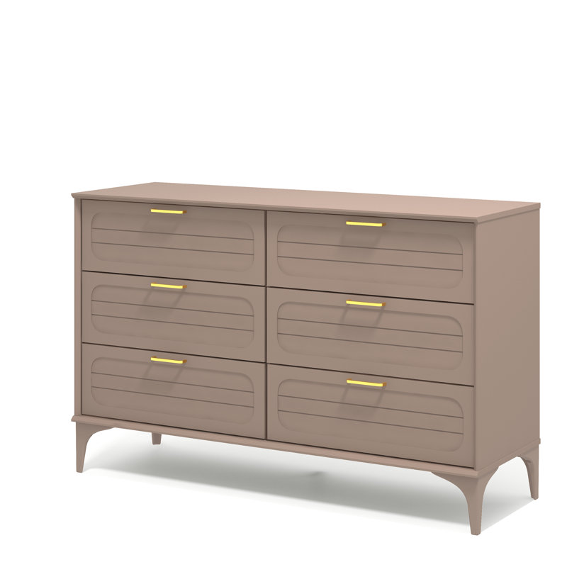  6 Drawer Chest, Warm Nude