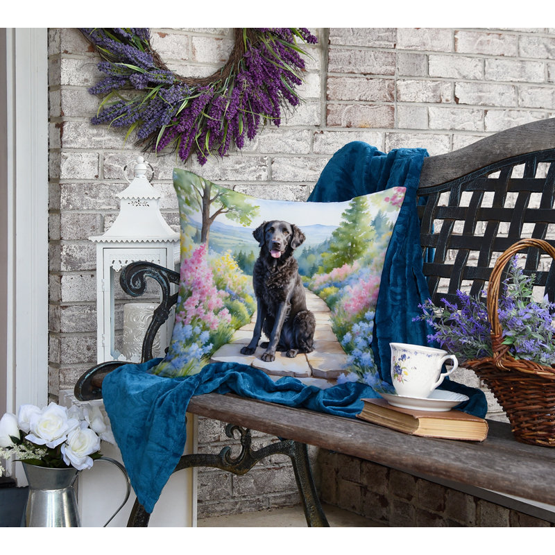 Coussin décoratif intérieur / extérieur Spring Path, H 18 po x l 18 po