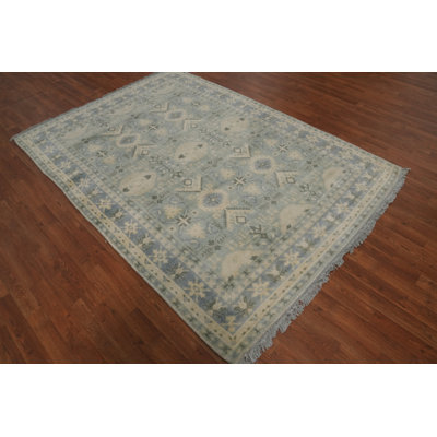 Geometric Oriental Oushak Oriental Area Rug 6x8