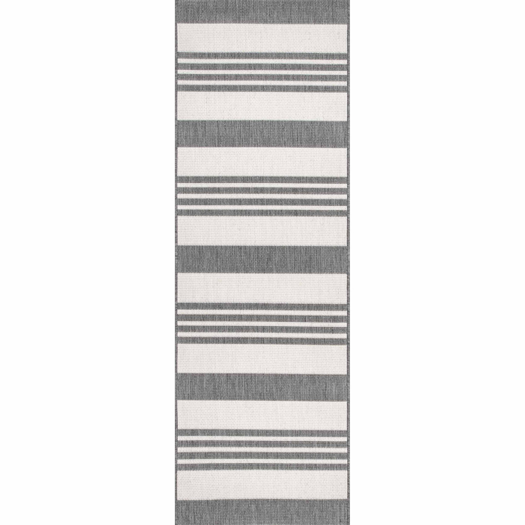 Altavista Striped Beige Indoor/Outdoor Rug Wrought Studio™ Rug 