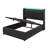 Upholstered Bed, 360 Surround LED Function, Buttons/Apps/Remote Control, Hydraulic Storage Bed With USB Type-C Charging-920729830-920729831