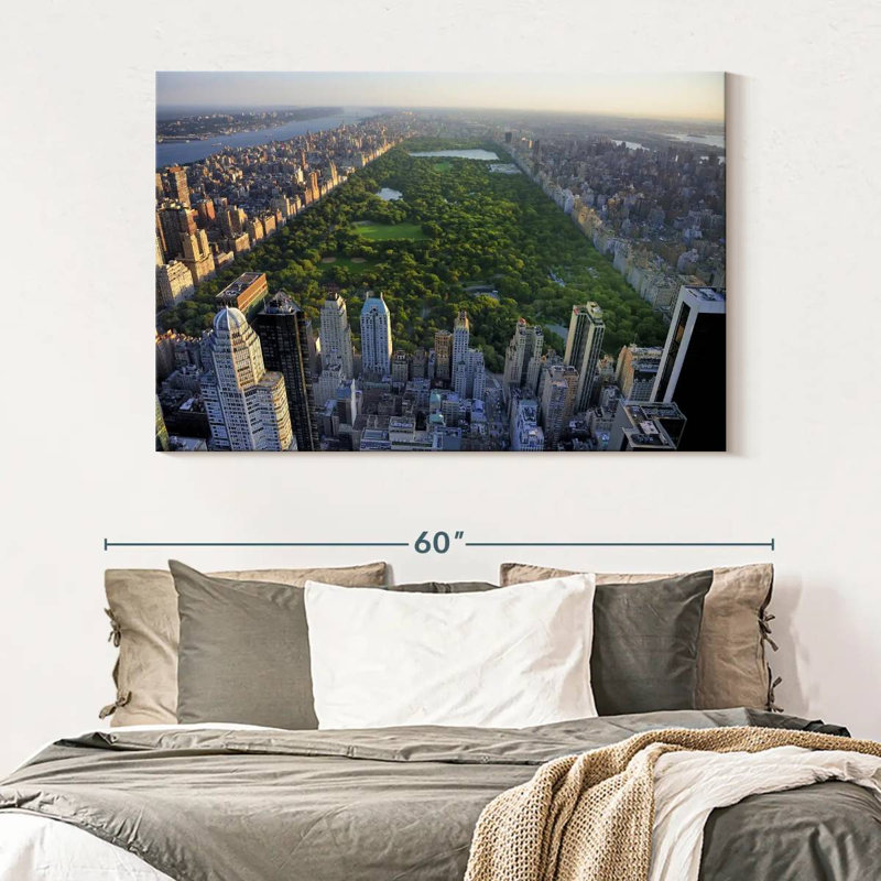 Central Park sur toile, H 34 po x l 51 po x P 1,25 po