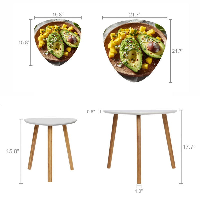 Ensemble de 2 tables basses gigognes Triangle Nesting