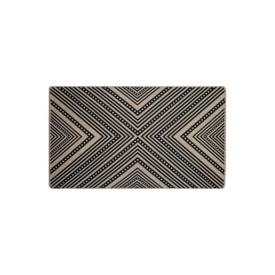Tapis rectangulaire Leis avec envers antidérapant