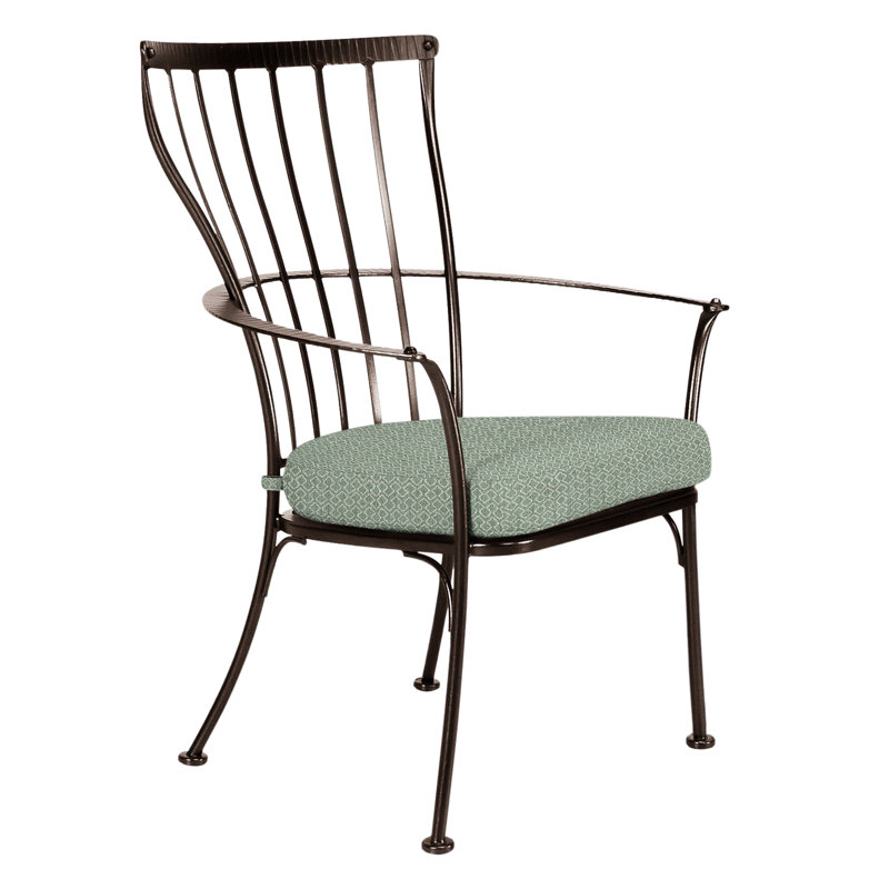 Monterra Outdoor Dining Armchair, Copper Creek, Harris Stone