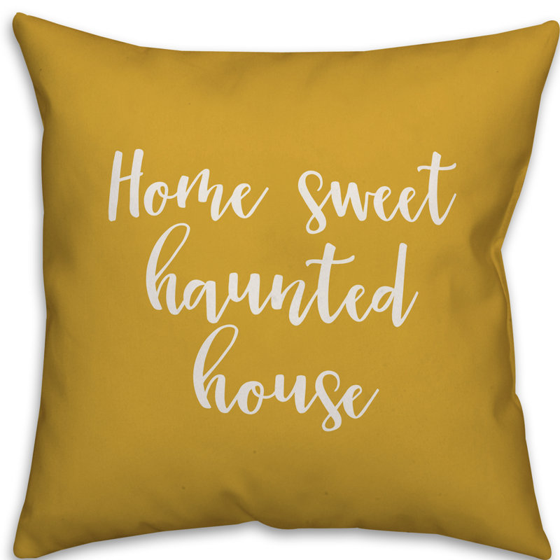Reversible Throw Pillow, Mustard, Throw Pillow