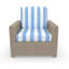 Chaise d'extérieur Henri avec coussins Sunbrella-1132840160