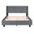 Upholstered Bed Frame with Wingback Tufted Headboard-23695136-23695147