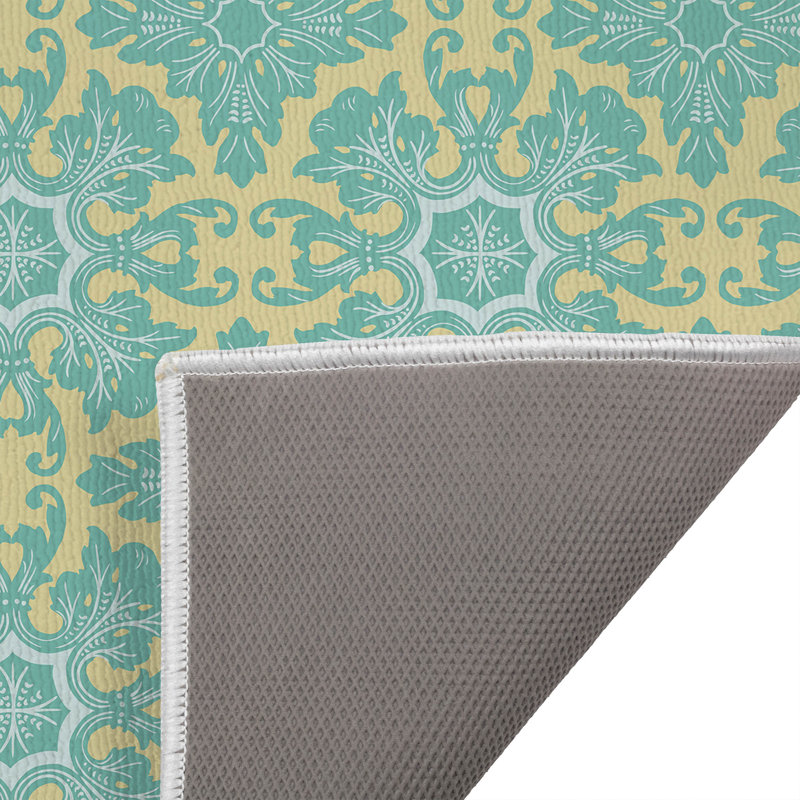 Paillasson Damask, L 17 po x L 24 po, Jaune