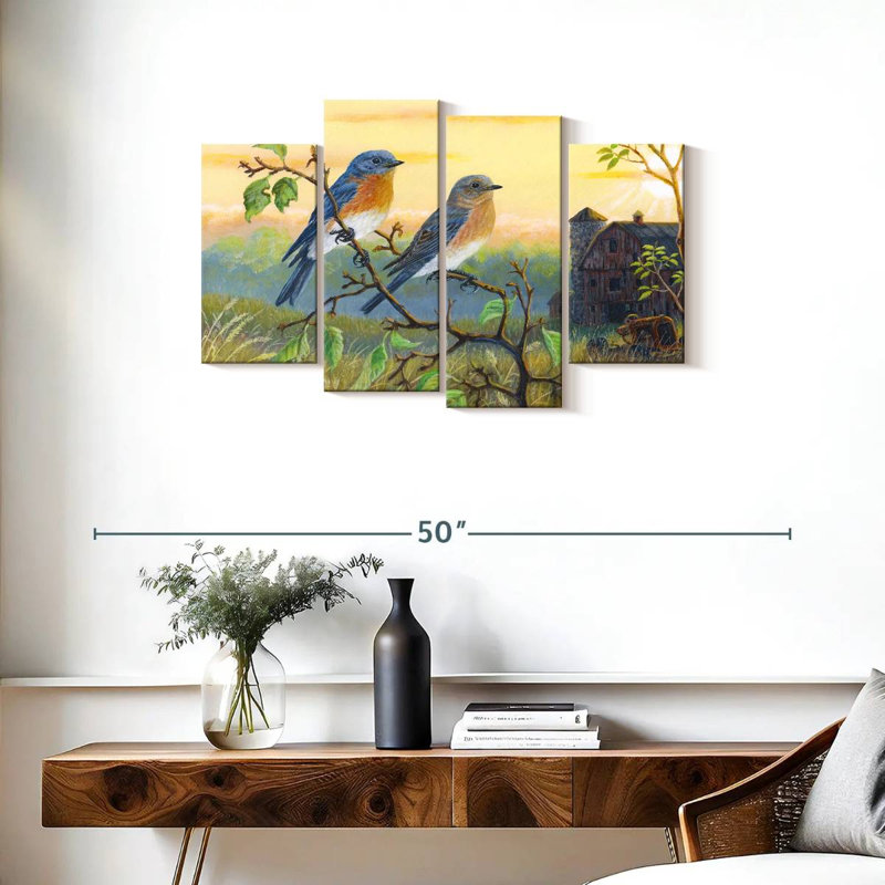 Brampt True Blue Bluebird, 22" H x 36" W