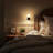 Candle Style LED Night Light, 3000K Crylinder Nightstand Wall Lights