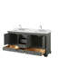 Ensemble de meuble-lavabo double 72 "avec miroir Deborah-59132584-98284203