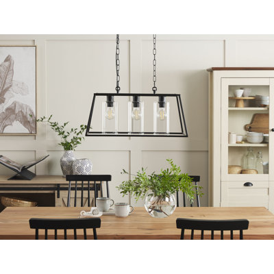 Dasha 3 - Light Painted Geometric Pendant