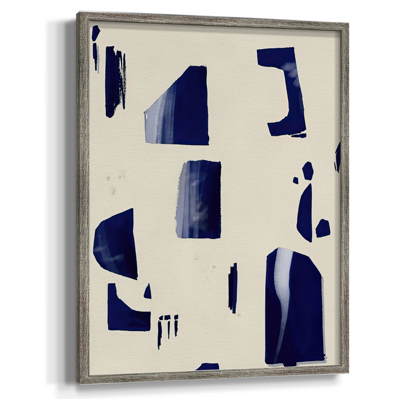 «Fragment Abstraction I», reproduction encadrée - bois massif, H 11 po x l 9 po