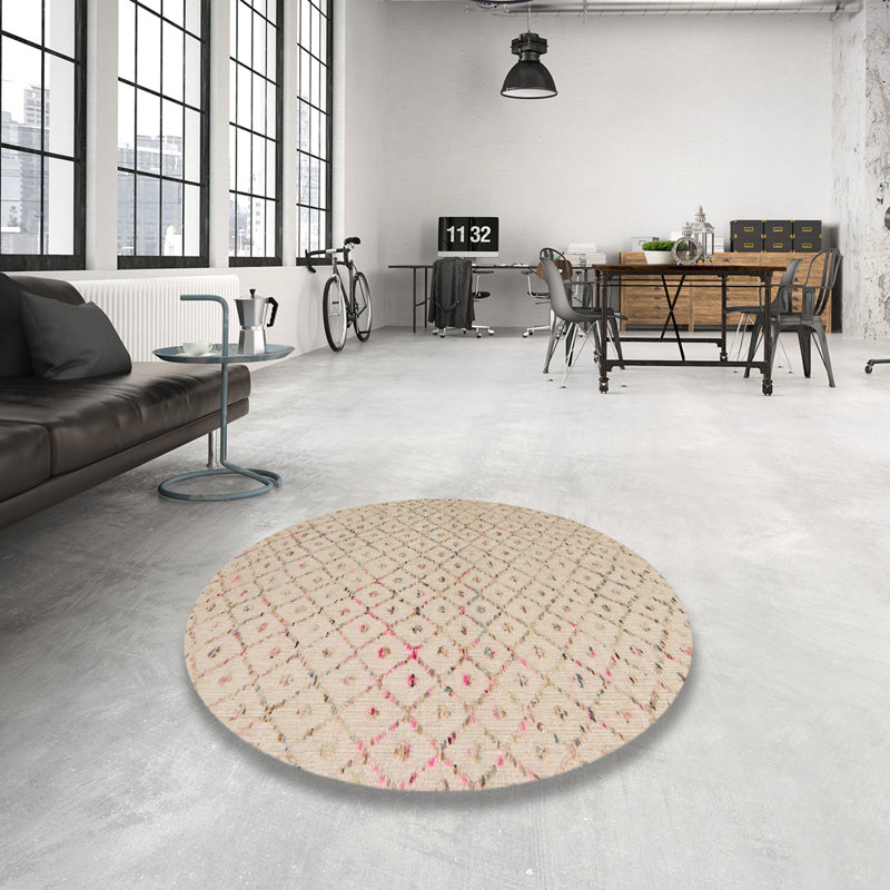 Abstract Indoor Rug, Round 3'