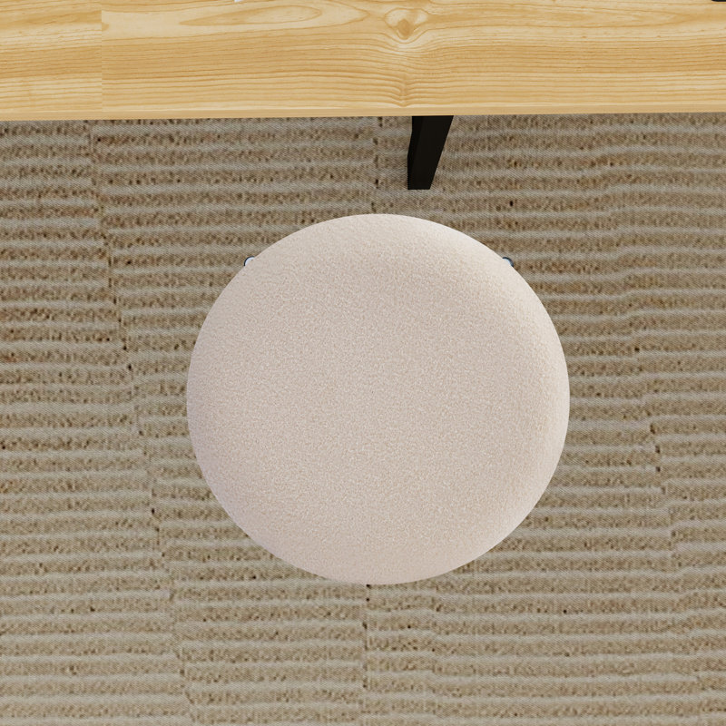 Ensemble de 2 tabourets de comptoir modernes, Blanc