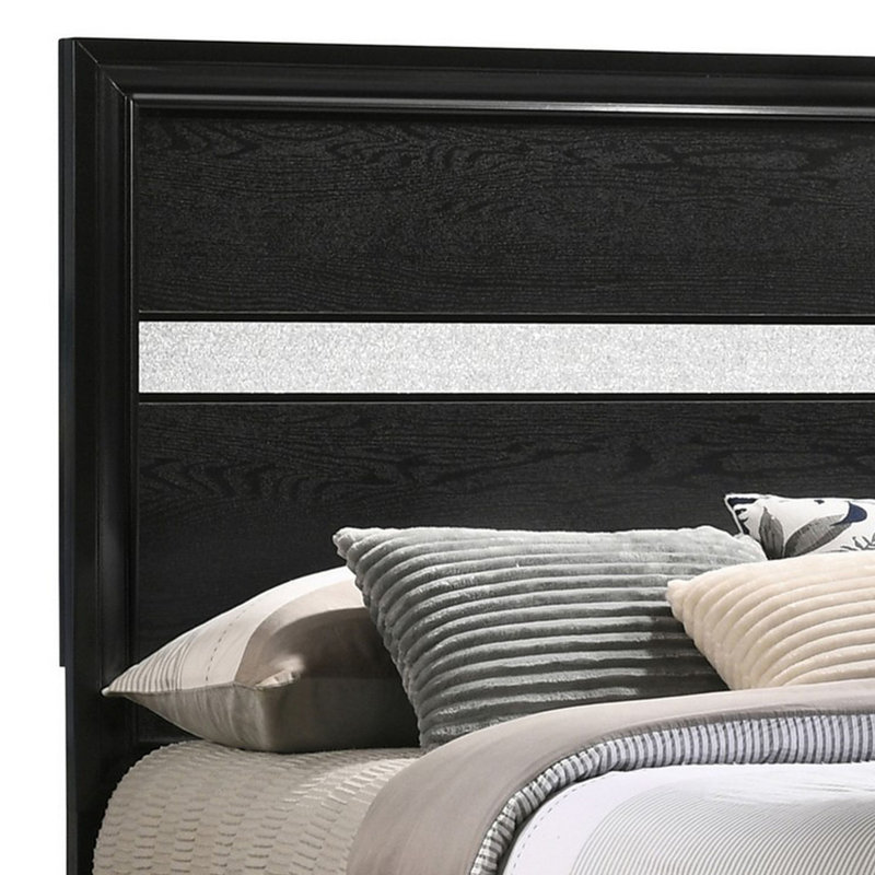 Deantown Bed, Full, Black