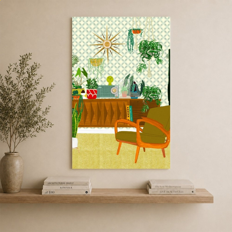«Plant Living Room» par Jen Bucheli - Impression sur toile