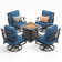 Asfand 4 - Person Outdoor Seating Group with Swivel Lounge Chairs&  Firepit Table